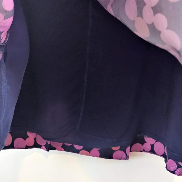 Maeve Anthropologie Womens NWT Plum Prune Zadie Dot Corset Lace Up Lined Skirt 2 - Picture 5 of 11